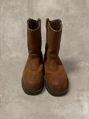 Herman Survivors Men’s Size 10 Brown Leather Steel Toe Work Boots